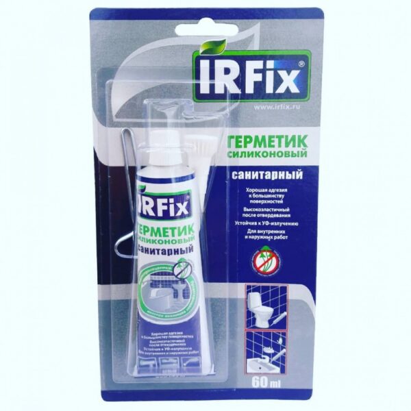 Герметик "IRFIX" силикон. универсальный прозрач. 60мл