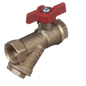 Кран шаровый с фильтром 1/2 латунь (БОЛОГОЕ)